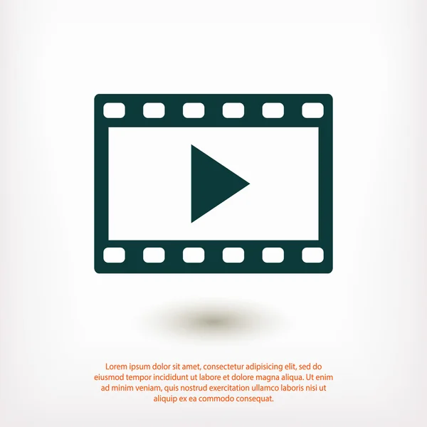 Video pictogram illustratie — Stockvector