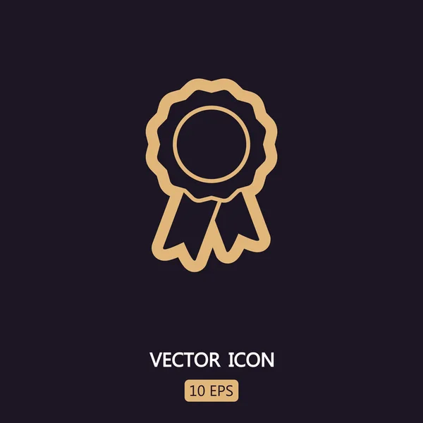 Badge con icona a nastro — Vettoriale Stock