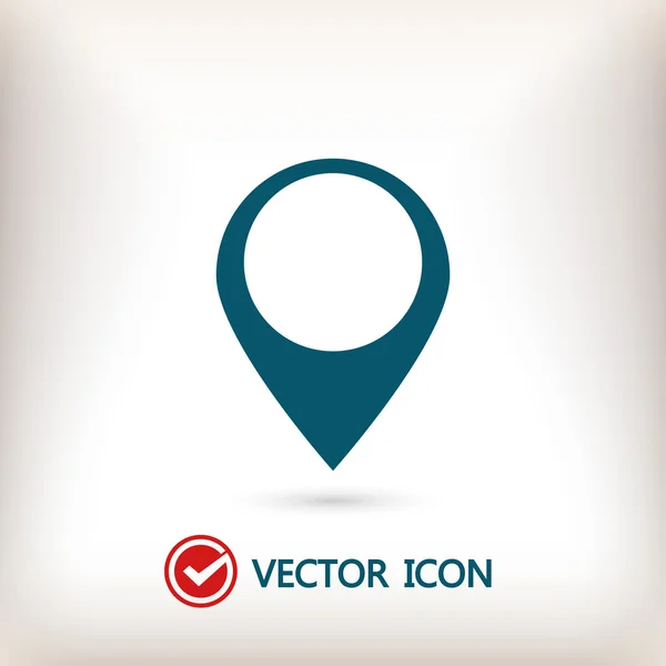 Map pointer flat icon — Stock Vector