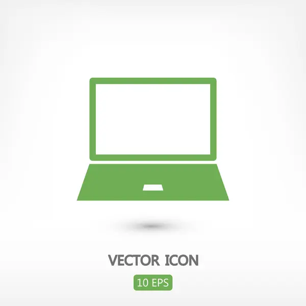 Sinal de ícone laptop — Vetor de Stock