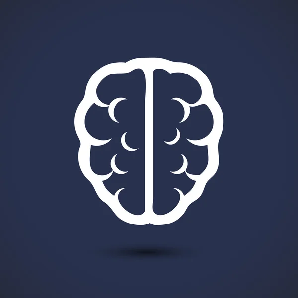 Icona del cervello Illustrazione . — Vettoriale Stock