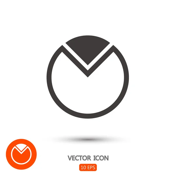 Illustrazione dell'icona del grafico — Vettoriale Stock