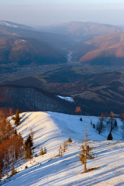 Карпатская зима — стоковое фото