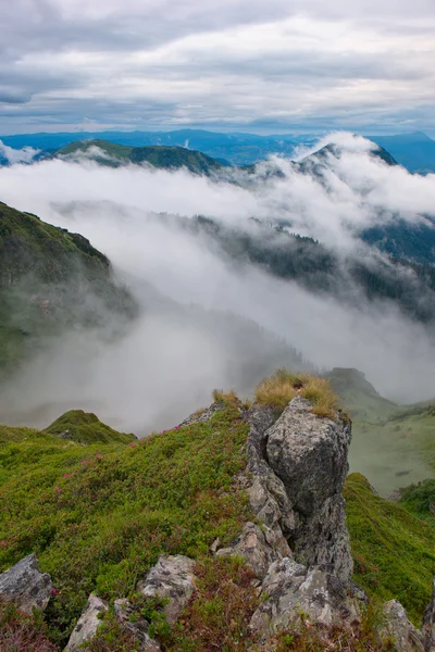 Nevoeiro nas montanhas — Fotografia de Stock