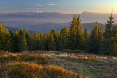 dağ sis gündoğumu günbatımı