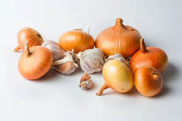 Cebollas amarillas grandes — Foto de Stock