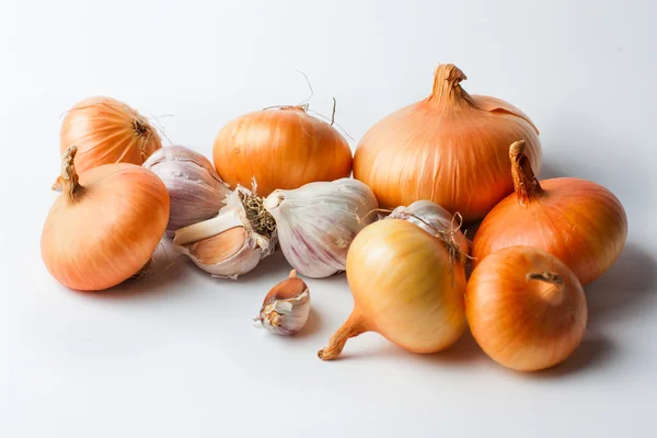 Cebolla y ajo — Foto de Stock