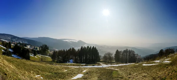 Panoramablick auf die Landschaft. Vogesen. — Stockfoto