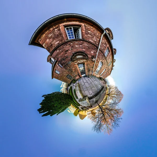 Mont Sainte Odile little planet   spherical panorama — Stock Photo, Image