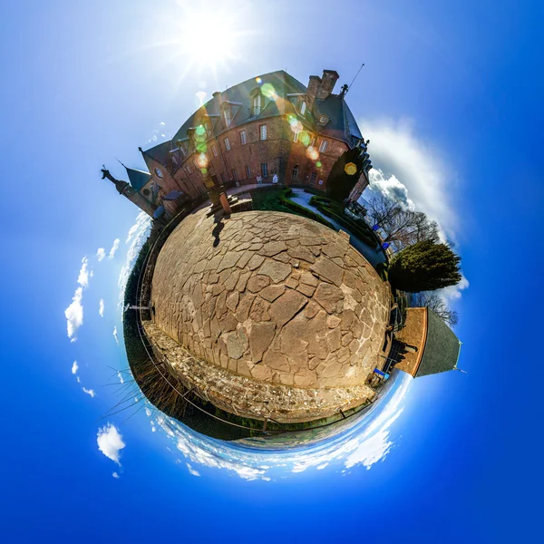 Mont Sainte Odile little planet   spherical panorama — Stock Photo, Image