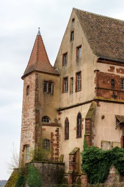 Eski Saverne şehir sokak görünümü