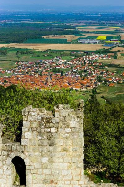 Ruins of old medieval castle Bernstein, Alsace Stock Image