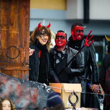 İçerik, 14st Şubat 2016: Selestat, Fransa: karnaval ve par