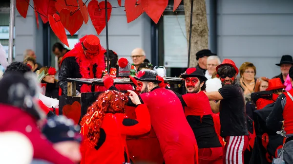 Editorial, 14 de fevereiro de 2016: Selestat, França: Carnaval e par — Fotografia de Stock