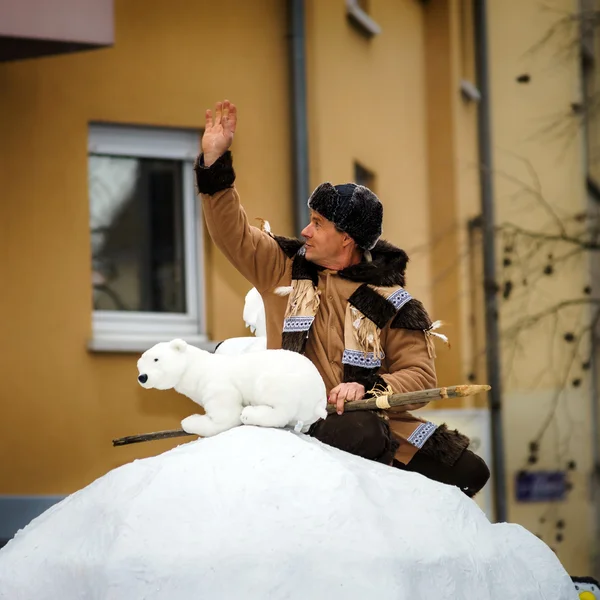 Redaktionella, 14st februari 2016: Selestat, Frankrike: Carnival och par — Stockfoto