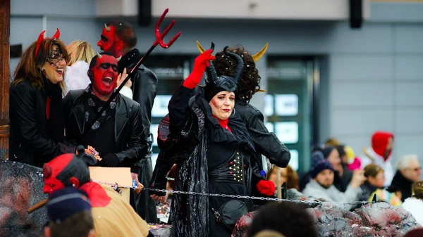 Editorial, 14 de fevereiro de 2016: Selestat, França: Carnaval e par — Fotografia de Stock