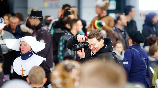 Editorial, 14 de fevereiro de 2016: Selestat, França: Carnaval e par — Fotografia de Stock