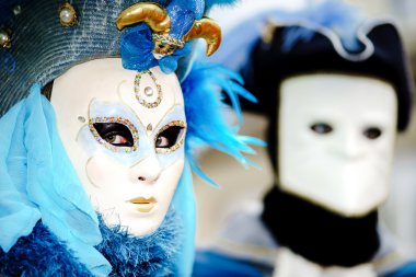 İçerik, 6 Mart 2016: Rosheim, Fransa: Venedik karnaval maskesi