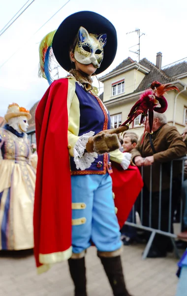 Συντακτικό, 6 Μαρτίου 2016: Rosheim, Γαλλία: μάσκα του βενετσιάνικου καρναβαλιού — Φωτογραφία Αρχείου