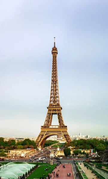 Editorial, 13 de maio de 2016: Paris, França. Torre Eiffel pôr do sol vie — Fotografia de Stock