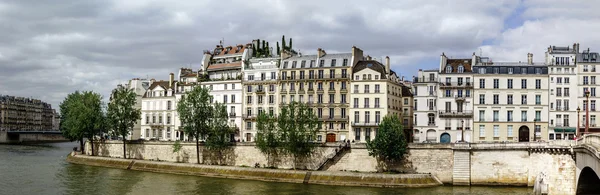 Paris, panoramik görünümü Seine Nehri — Stok fotoğraf