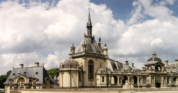 Castillo de Chantilly vista, Il-de-France, Paris region — Foto de Stock