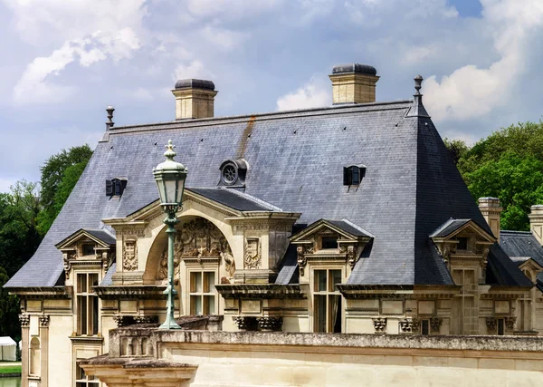 Chantilly castle view, Il-de-France, região de Paris — Fotografia de Stock