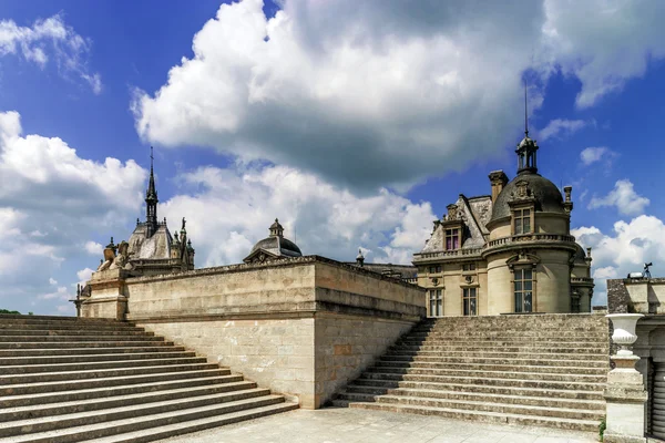 Chantilly castle view, Il-de-France, região de Paris — Fotografia de Stock