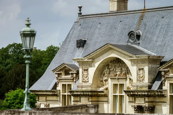 Castillo de Chantilly vista, Il-de-France, Paris region — Foto de Stock