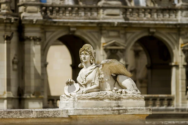 Chantilly castle view, Il-de-France, Paris region — Stock Photo, Image