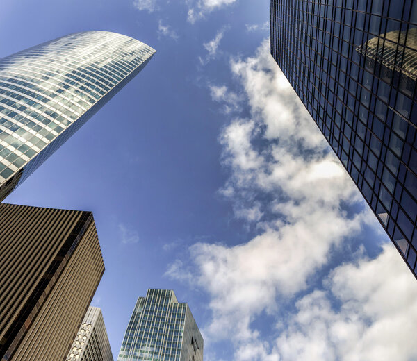 La Defense europe business center in Paris, France.