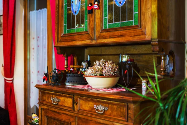 Casa rurală interior confortabil în stil alsacien — Fotografie, imagine de stoc