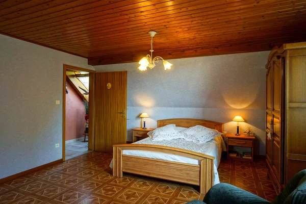 Casa de campo interior confortável em estilo alsacien — Fotografia de Stock