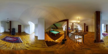 Panoramik 360 derece görüntü içinde ev iç