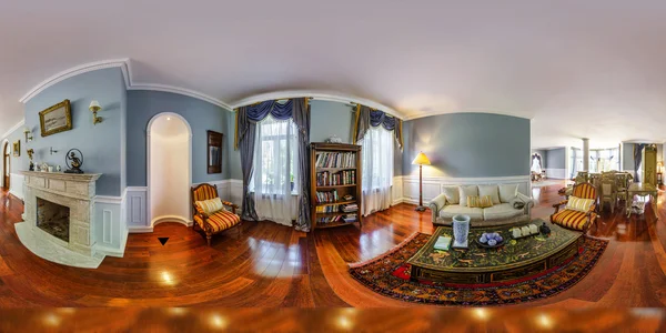 Interior del hogar en vista panorámica de 360 grados — Foto de Stock