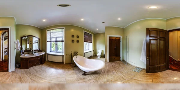 Interior del hogar en vista panorámica de 360 grados — Foto de Stock