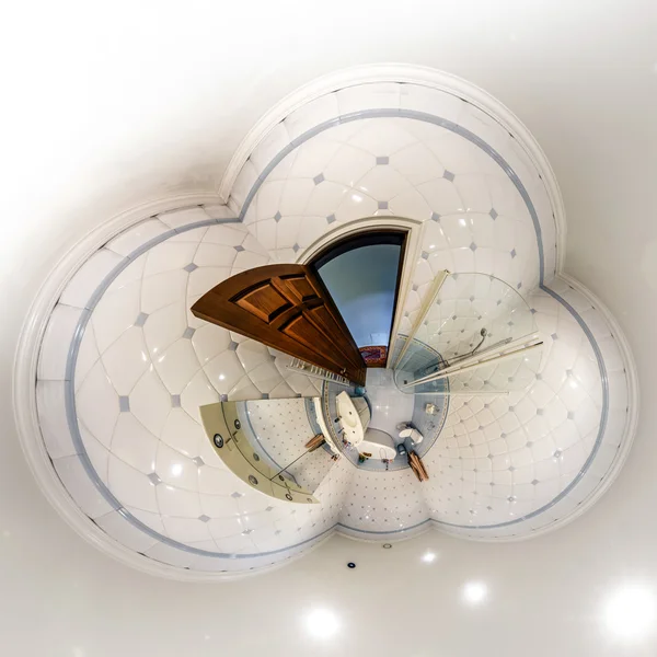 Haus Interieur in Little Planet View Stil — Stockfoto