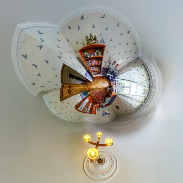 Haus Interieur in Little Planet View Stil — Stockfoto