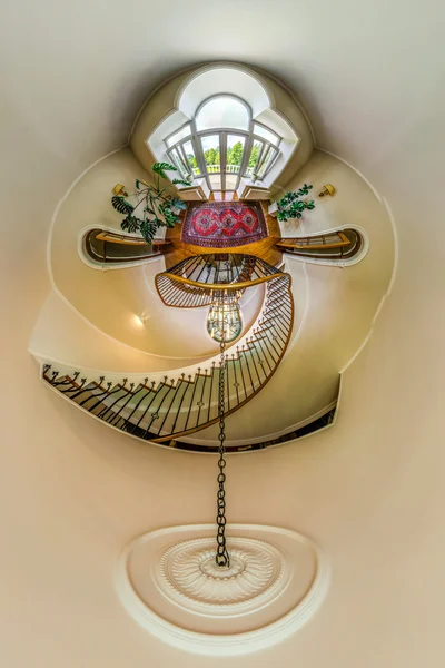 House interior in little planet view style — Stock Photo, Image