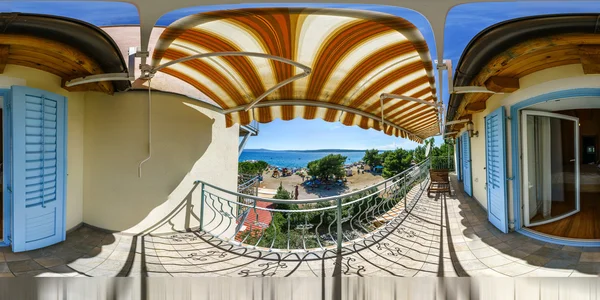 Interieur in een panoramisch 360 graden uitzicht — Stockfoto