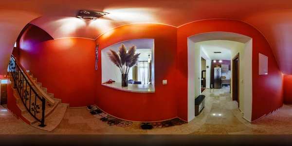 Interior del hogar en vista panorámica de 360 grados — Foto de Stock