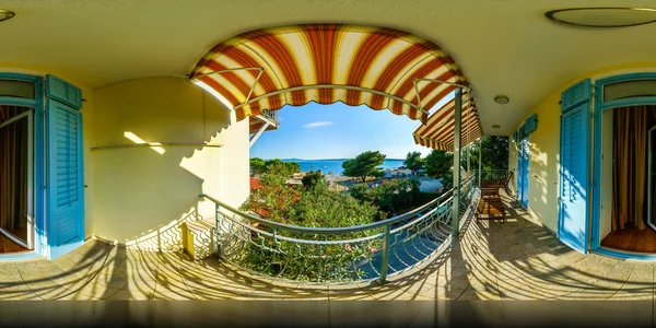 Home interior in panoramic 360 degree view — Stock Photo, Image