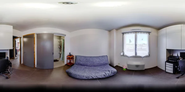 Home interior in panoramic 360 degree view — Stock Photo, Image