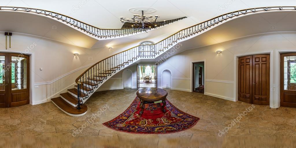 Home Interior In Panoramic 360 Degree View Stock Photo