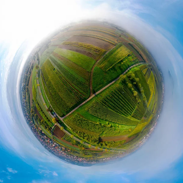 Une Vue Panoramique Sur Les Drones Magnifique Étendue Des Contreforts — Photo