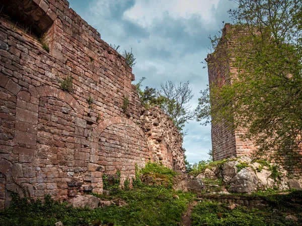 Vosges Alsace Deki Ortaçağ Şatosu Landsberg Dağlardaki Antik Kalıntılar Fransa — Stok fotoğraf