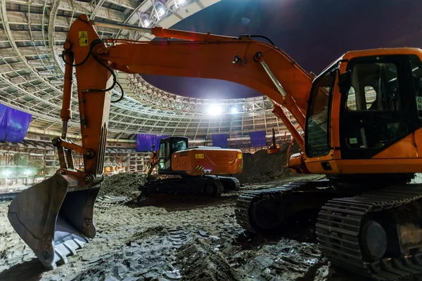Великое строительство стадиона — стоковое фото