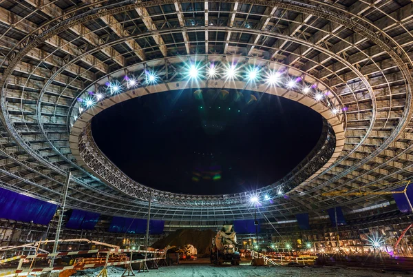 Grande costruzione stadio sportivo — Foto Stock