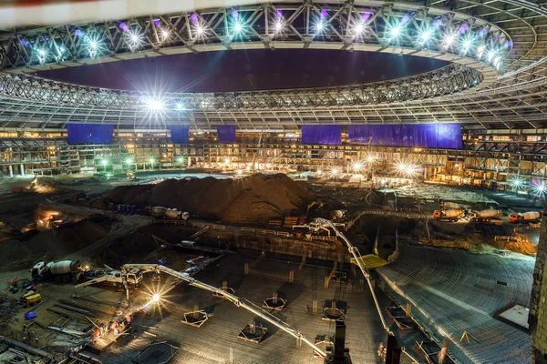 Gran construcción de estadio deportivo — Foto de Stock