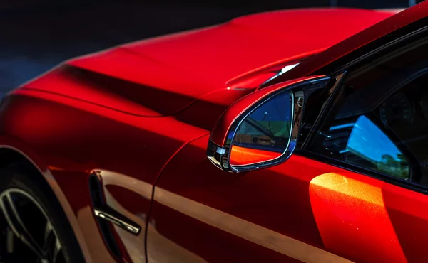 Luxury red car view — Stock Photo, Image